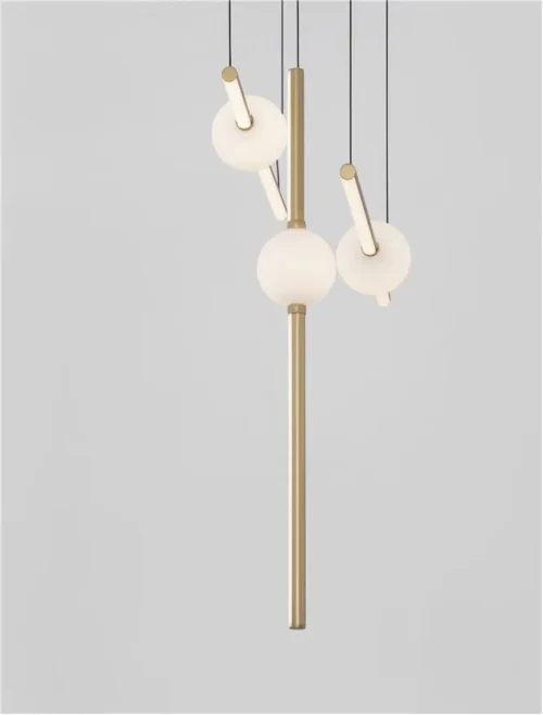 Suspensie ACROBAT LED 26 W, 230 V, 2542 lm, 3000K, IP20, aluminiu și sticlă