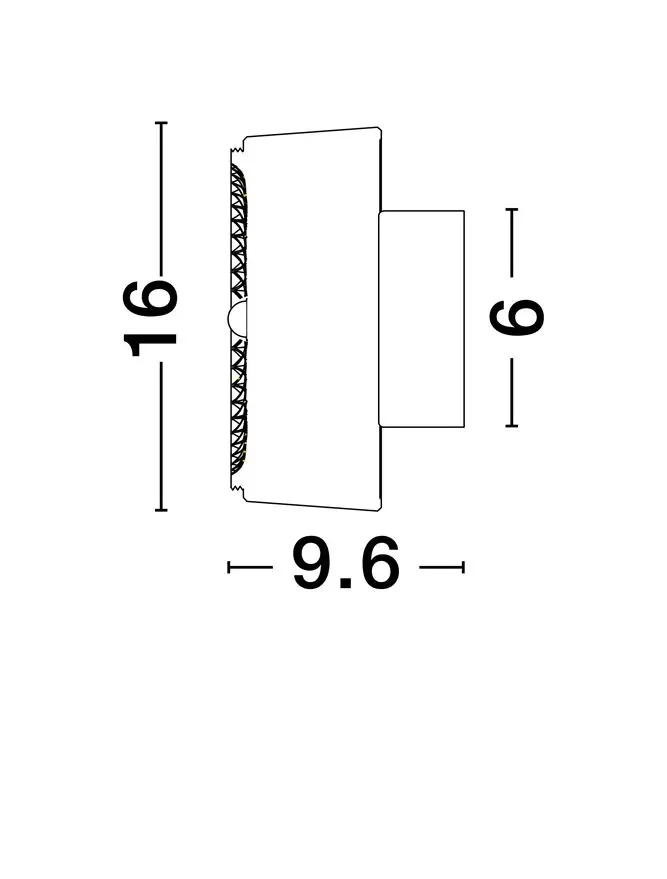 Aplice KEROS LED 6 W, 220-240 V, 466 lm, 3000K, IP20, aluminiu și acril 2