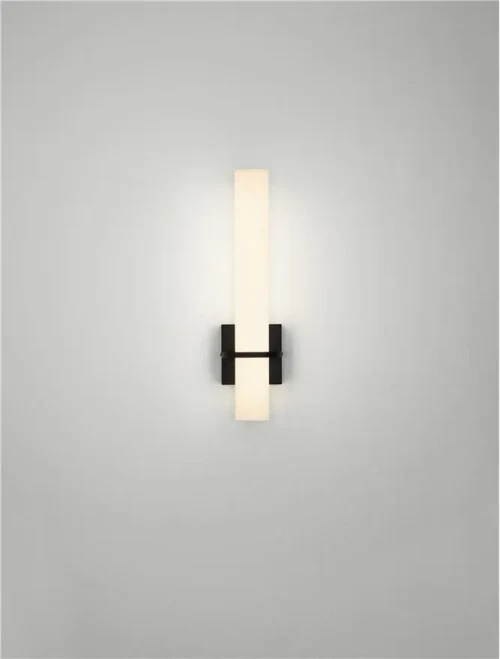 Aplică LUCA LED 15 W, 220-240 V, 1309 lm, 4000K, IP44, oțel și sticlă