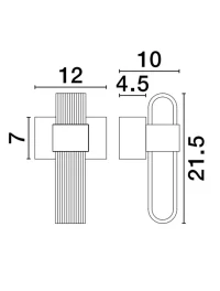 Aplică ARGO LED 10 W, 220-240 V, 413 lm, 3000K, IP20, acril, metal și alamă 2