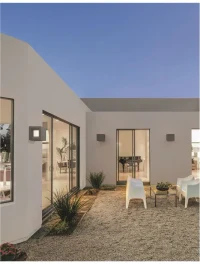 Aplică exterior CASTRO E27, 1x12 W, 100-240 V, IP65, acril și beton