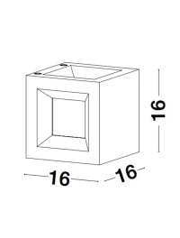Aplică exterior CASTRO E27, 1x12 W, 100-240 V, IP65, acril și beton 6