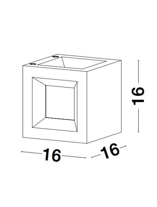Aplică exterior CASTRO E27, 1x12 W, 100-240 V, IP65, acril și beton 6
