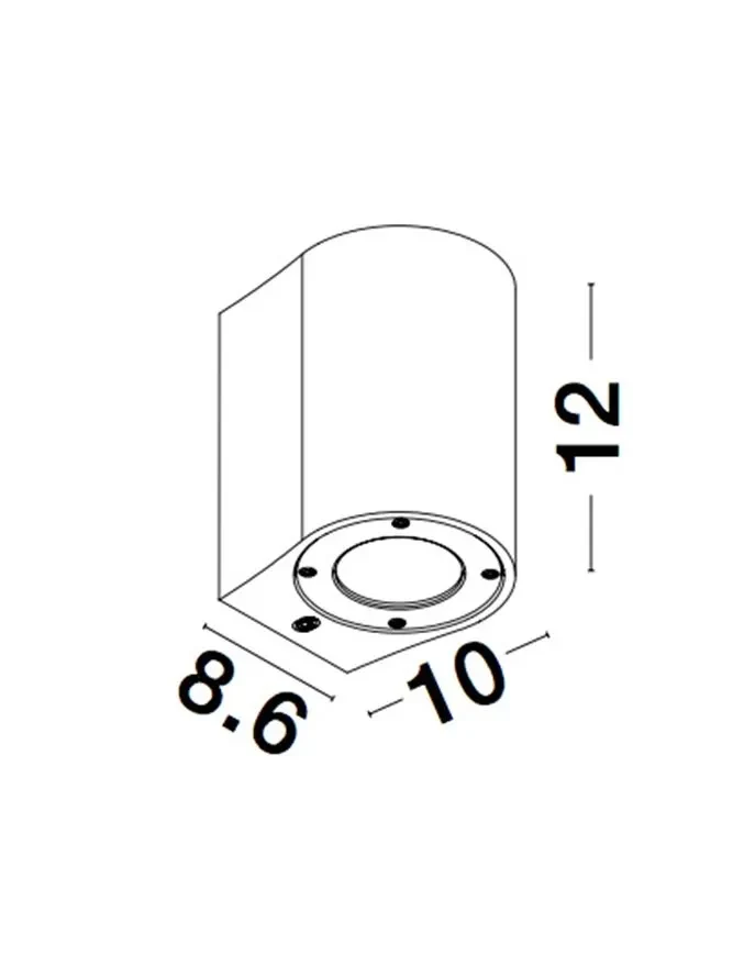 Aplică exterior LIDO GU10, 1x7 W, 100-240 V, IP65, beton și sticlă 6
