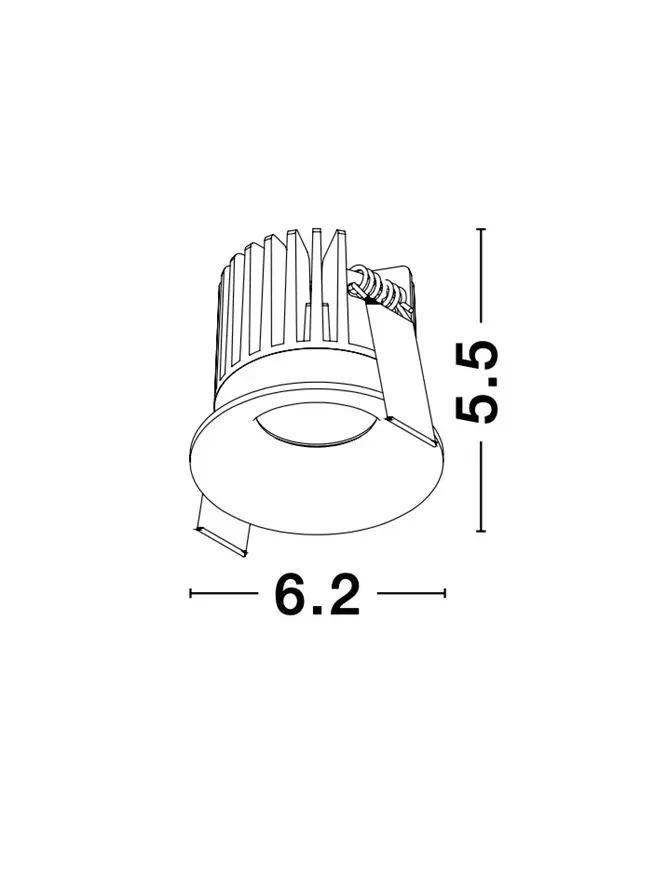 Spot PETIT 9 W, 24 V, 530 lm, 3000K, IP42, aluminiu 4