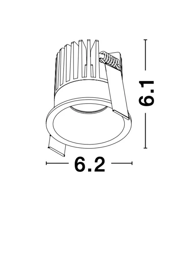 Spot PETIT 9 W, 24 V, 542 lm, 3000K, IP42, aluminiu 2