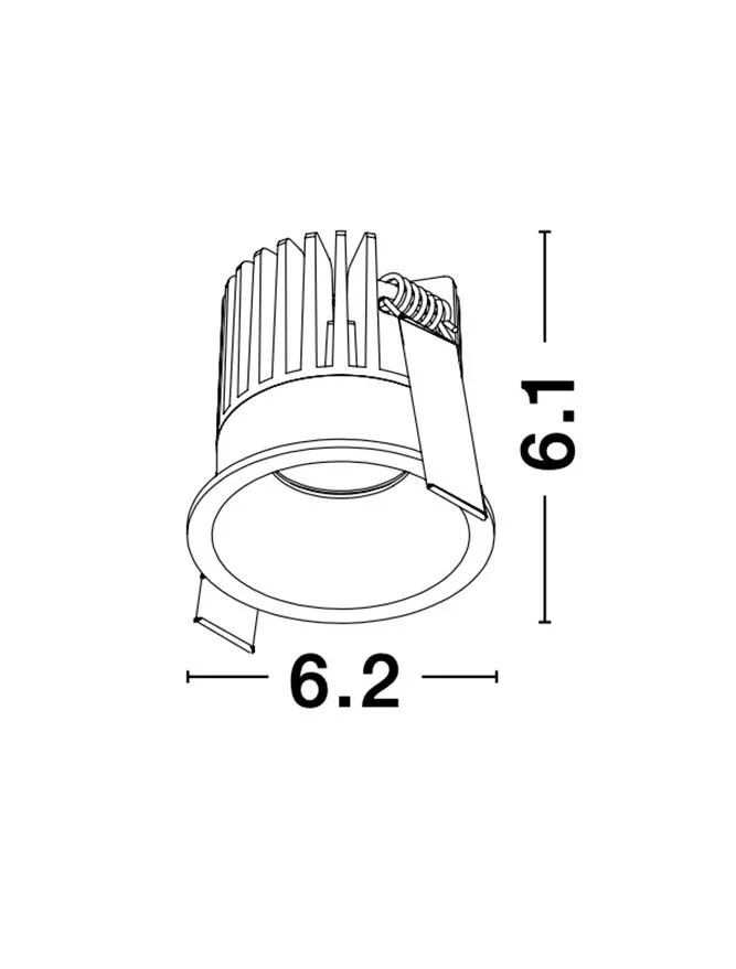 Spot PETIT 9 W, 24 V, 542 lm, 3000K, IP42, aluminiu 2