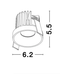 Spot PETIT 9 W, 24 V, 530 lm, 3000K, IP42, aluminiu 2