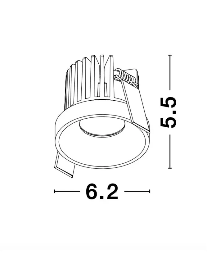 Spot PETIT 9 W, 24 V, 530 lm, 3000K, IP42, aluminiu 3