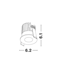 Spot PETIT 9 W, 24 V, 530 lm, 3000K, IP42, aluminiu 3