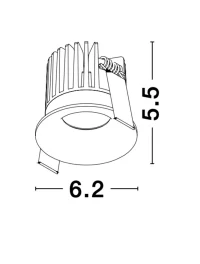 Spot PETIT 9 W, 24 V, 530 lm, 3000K, IP42, aluminiu 4