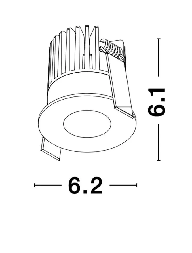 Spot PETIT 9 W, 24 V, 542 lm, 3000K, IP42, aluminiu 3