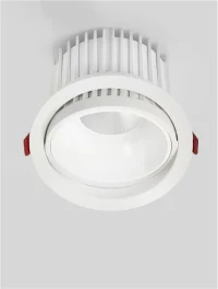 Spot Vulcan LED 40 W, 220-240 V, 3433 lm, 3000K, IP20, UGR <19, CRI ≥90, aluminiu 4