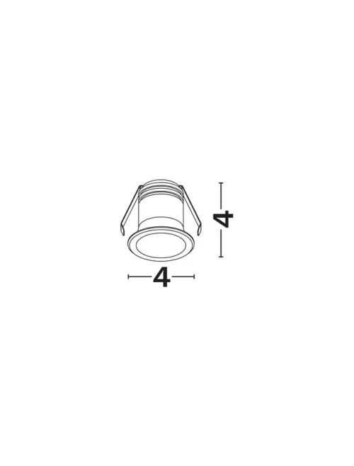 Spot Ado LED 3 W, 220-240 V, 209 lm, 3000K, IP20, UGR <10, CRI ≥90, aluminiu