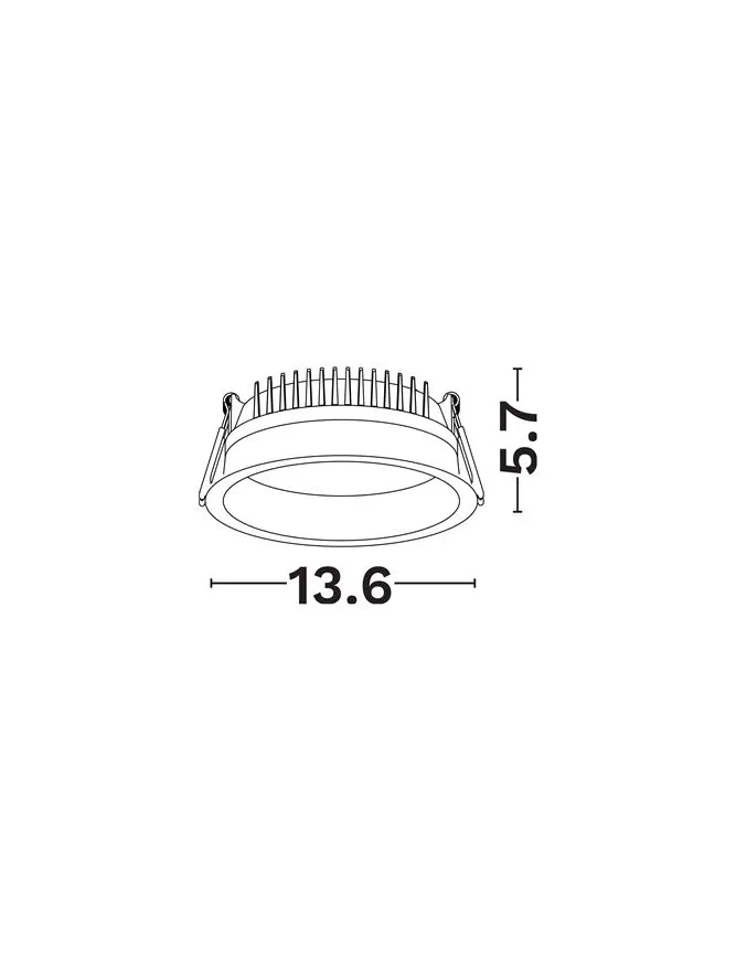 Spot Fati LED 14 W, 220-240 V, 1212 lm, 4000K, IP20, CRI ≥90, aluminiu 2