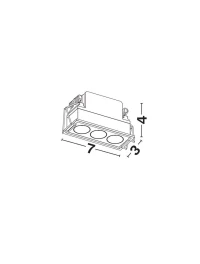 Spot Gono LED 6 W, 220-240 V, 292 lm, 3000K, IP20, UGR <19, CRI ≥90, aluminiu 3