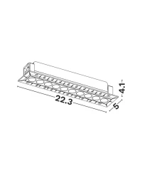Spot Gono LED 15 W, 220-240 V, 818 lm, 3000K, IP20, UGR <19, CRI ≥90, aluminiu 2