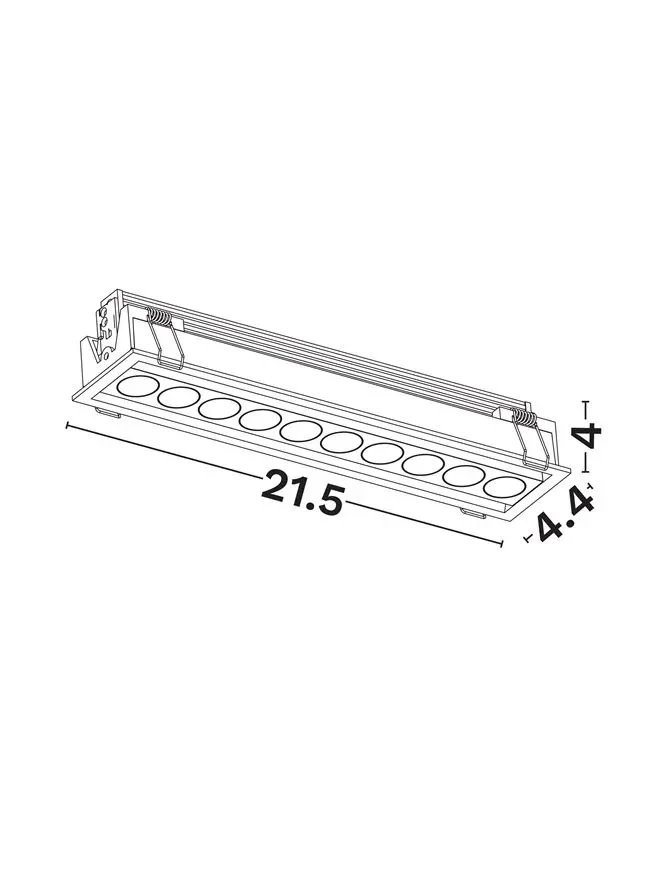 Spot Gono LED 15 W, 220-240 V, 818 lm, 3000K, IP20, UGR <19, CRI ≥90, aluminiu 3