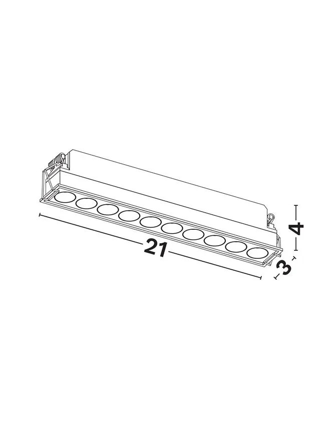 Spot Gono LED 15 W, 220-240 V, 818 lm, 3000K, IP20, UGR <19, CRI ≥90, aluminiu 3