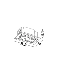 Spot Gono LED 6 W, 220-240 V, 292 lm, 3000K, IP20, UGR <19, CRI ≥90, aluminiu 2