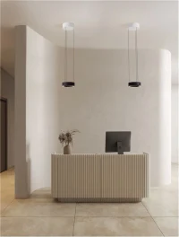 Suspensie AFI LED 24 W, 220-240 V, 1712 lm, 3000K, IP20, aluminiu și oțel