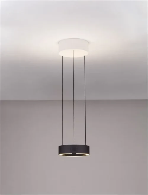 Suspensie AFI LED 24 W, 220-240 V, 1712 lm, 3000K, IP20, aluminiu și oțel