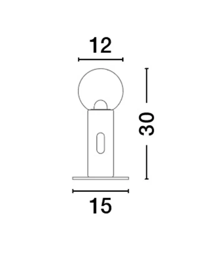 Veioză CHRONOS LED 11 W, 220-240 V, 797 lm, 3000K, IP20, aluminiu și oțel 6