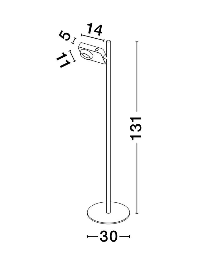 Lampadar KEDROS LED 9 W, 220-240 V, 717 lm, 3000K, IP20, aluminiu și oțel 6