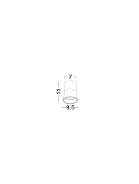 Plafonieră AKU GU10, 1x10 W, 100-240 V, IP20, gips 6