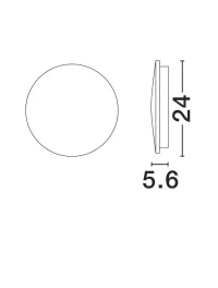 Aplică exterior COPPER LED 12 W, 220-240 V, 948 lm, 3000K, IP65, aluminiu 9