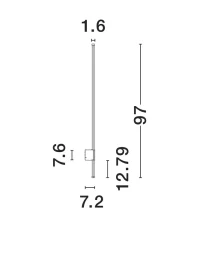 Aplică exterior RIDGE LED 19 W, 220-240 V, 1668 lm, 3000K, IP65, aluminiu 10