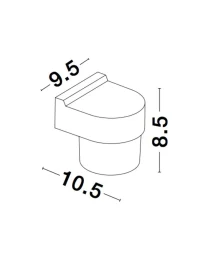 Aplică exterior DARF LED 5 W, 100-240 V, 420 lm, 3000K, IP65, CRI ≥80, aluminiu și ABS 5
