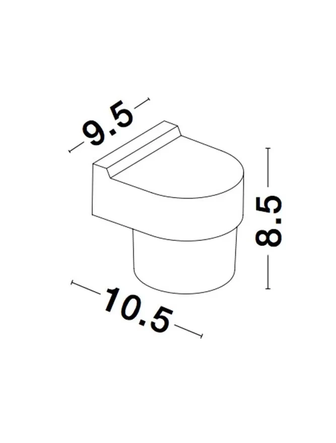 Aplică exterior DARF LED 5 W, 100-240 V, 420 lm, 3000K, IP65, CRI ≥80, aluminiu și ABS 5