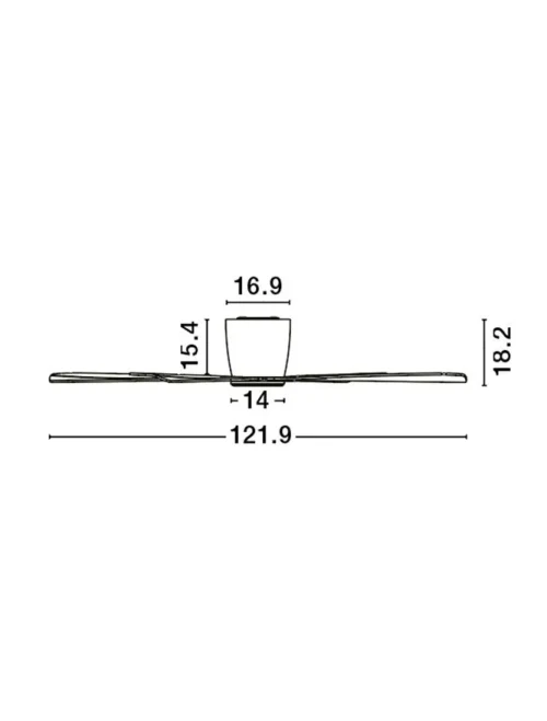 Ventilator DELL 38 W, 220-240 V, IP20, aluminiu, lemn și ABS