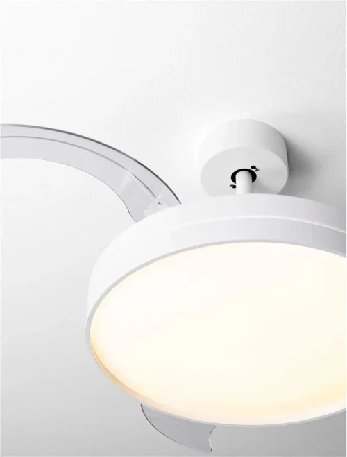 Ventilator NEVMA LED 36 W, 220-240 V, 4100 lm, 3000-4000-6500K, IP20, metal și ABS