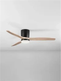 Ventilator ALOA LED 18 W, 220-240 V, 2190 lm, 3000-4000-6500K, IP20, acril, metal și lemn 3