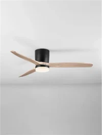 Ventilator ALOA LED 18 W, 220-240 V, 2190 lm, 3000-4000-6500K, IP20, acril, metal și lemn 4