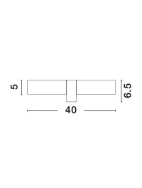 Aplică CORB E14, 2x5 W, 230 V, IP44, aluminiu și sticlă 3