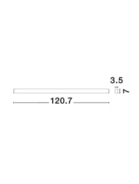 LINA 40 W, 220-240 V, 2800 lm, 3000K, IP20, UGR <8, CRI ≥90, aluminiu 3