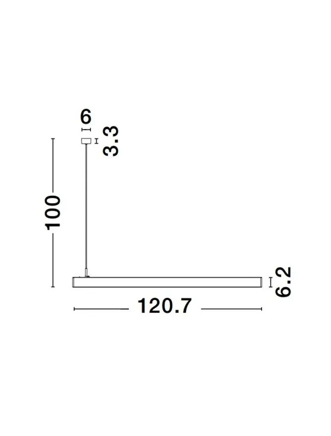 LINA 40 W, 220-240 V, 2800 lm, 3000K, IP20, UGR <8, CRI ≥90, aluminiu 4