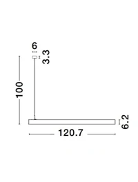 LINA 40 W, 220-240 V, 2800 lm, 3000K, IP20, UGR <19, CRI ≥90, aluminiu 3