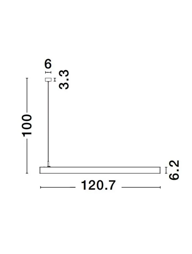 LINA 40 W, 220-240 V, 2800 lm, 3000K, IP20, UGR <19, CRI ≥90, aluminiu 3