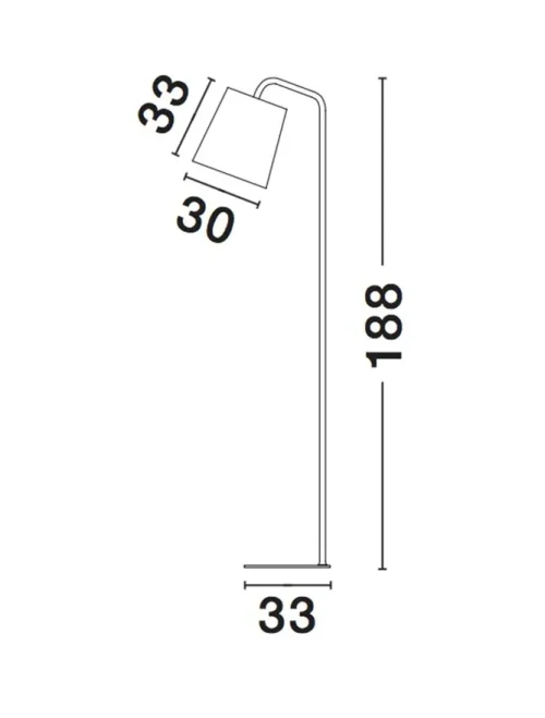 Lampadar STABILE E27, 1x12 W, 220-240 V, IP20, metal