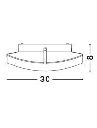 Plafonieră ANCO E27, 1x12 W, 220-240 V, IP20, metal și sticlă 3