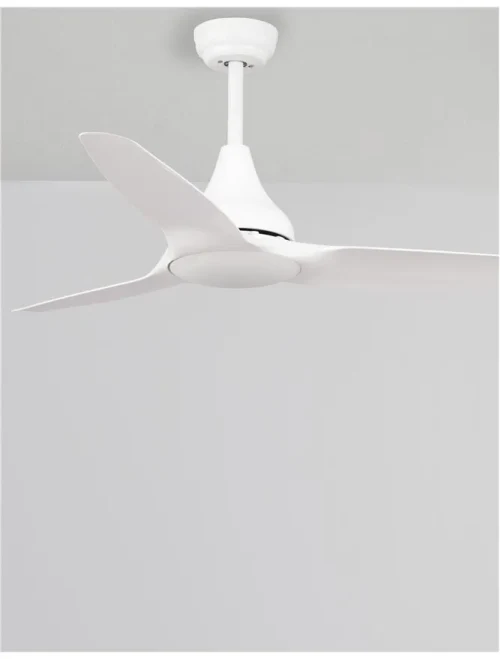 Ventilator SAMOA LED 40 W, 220-240 V, 700 lm, 3000K, IP20, oțel, sticlă și ABS