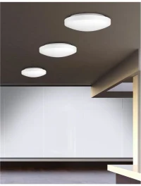 Plafonieră IVI E27, 1x12 W, 220-240 V, IP44, metal și sticlă