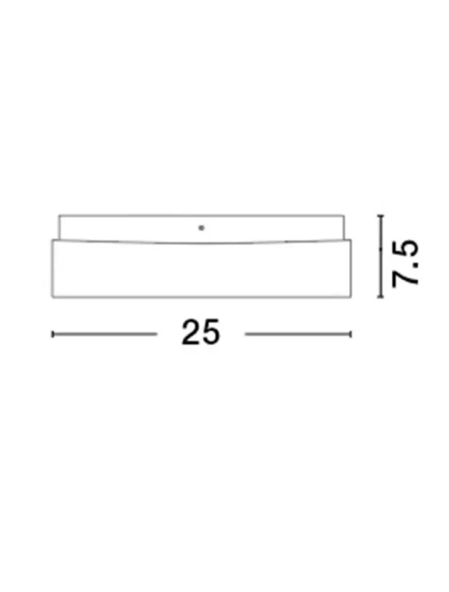 Plafonieră CUBE E27, 1x12 W, 220-240 V, IP44, metal și sticlă