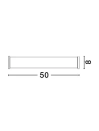 Aplică POLO E14, 3x5 W, 220-240 V, IP44, sticlă 3