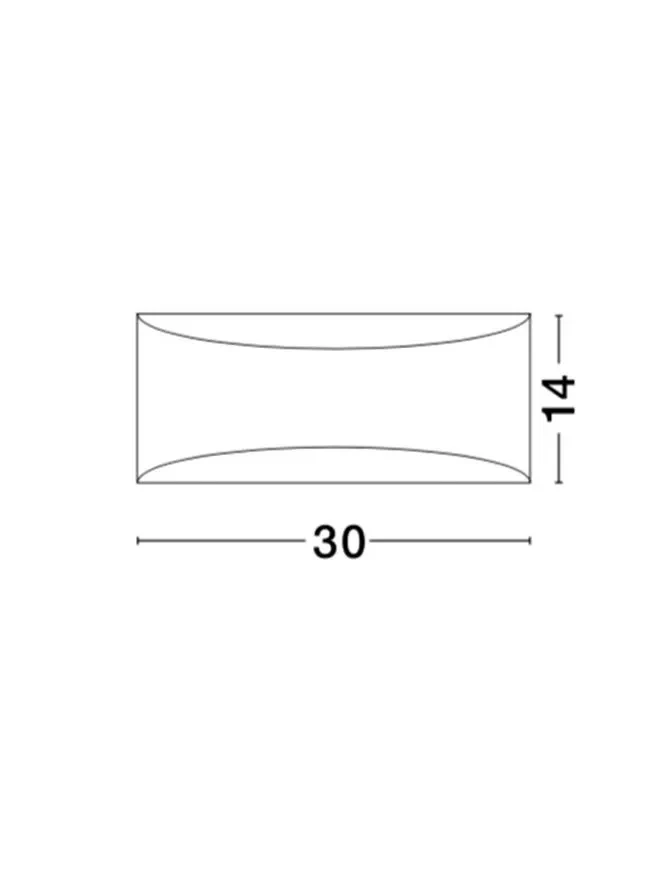 Aplică OTELLO E14, compatibil 1x40 W, 220-240 V, IP20, gips 2