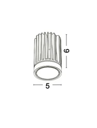 Spot MEA LED 9 W, 220-240 V, 800 lm, 3000K, IP20, CRI ≥90 2